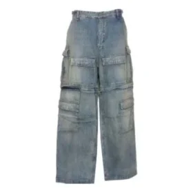 24SS Zipper Type 2Way Denim Cargo Pants “Blue” 773759TPW534868