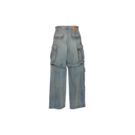 24SS Zipper Type 2Way Denim Cargo Pants “Blue” 773759TPW534868