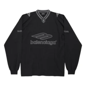 3B Football Long Sleeve V-neck T-shirt “Black Anthracite” 857085TTVQ61066