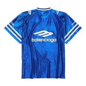 3B Football V-neck Shiny Jersey Oversized “Royal Blue White” 857113TTVQ74701