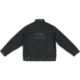 3B Sports Icon Denim Jacket Large Fit “Black” 704298TBP471029