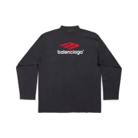 3B Sports Icon Long Sleeve T-Shirt Oversized “Black Red White” 720250TPVD71470