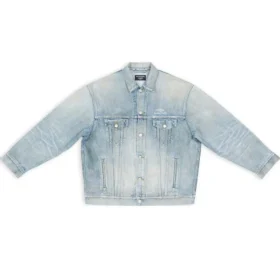 3B Sports Vintage Denim Jacket Large Fit “Light Blue” 704299TJW798469