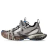 3XL Sneakers “Worn Out Grey White and Blue Mesh and Polyurethane” 734731W3XL71214