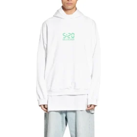 5:20 Graphic Hoodie “White Green” 674986TMVL69164
