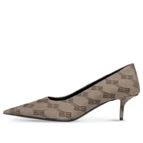 60mm Square Knife BB Monogram pumps “Tan” 707353W2I103020