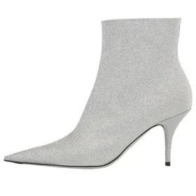 85mm Knife Glitter Boots “Silver” 579280WA7018163