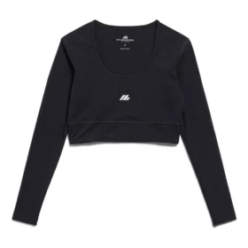 Activewear Long Sleeve Sports Bra “Black” 7932814E2B91081