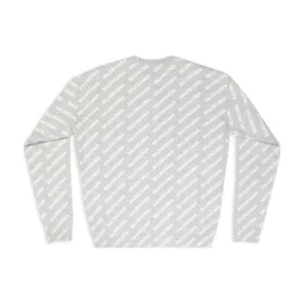 All Over Logo Crewneck Sweater “Light Grey White” 702952T32331461