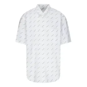 All Over Logo Shirt “White Black” 534332TBL969040