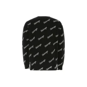 All Over Script Logo Knit Sweater “Black” 646493T41121070