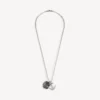 Anchor crest charms necklace in antique silver Anchor crest charms necklace in antique silver