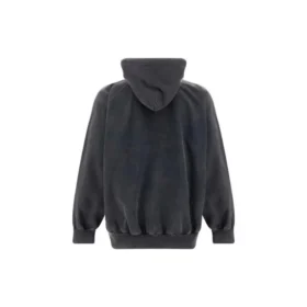 B Authentic Vintage Jersey Oversized Hoodie “Washed Black” 697879TMVB11000