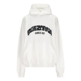Back Flip Round Hoodie Oversized “White Black” 761458TPVG19040