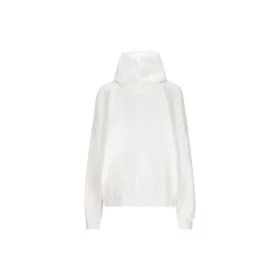 Back Flip Round Hoodie Oversized “White Black” 761458TPVG19040