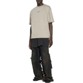 Back T-Shirt Medium Fit “Beige” 612966TOVJ89763