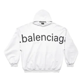Bal.Com Popover Hoodie “White” 739024TOVN99081