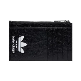 Balenciaga x adidas Long Coin And Card Holder “Black” 721896210M61091
