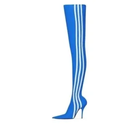Balenciaga x adidas originals Knife Over The Knee Booties “Blue” 724074W2ES14090