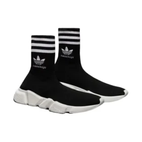 Balenciaga x adidas Originals Speed Sneakers “Black White” 711189WBDV11090
