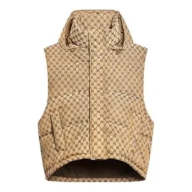 Balenciaga x Gucci The Hacker Project Hacker Cocoon Puffer Gilet Vest “Beige” 681884TLO539585