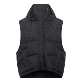 Balenciaga x Gucci The Hacker Project Hacker Cocoon Puffer Gilet Vest “Black” 681884TLO531269