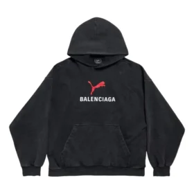 Balenciaga x Puma Hoodie Medium Fit “Black Faded” 767877TTVA41041 Balenciaga x Puma Hoodie Medium Fit “Black Faded” 767877TTVA41041