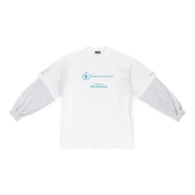 Balenciaga x WFP Double Sleeves T-Shirt “White” 698089TMVL29086