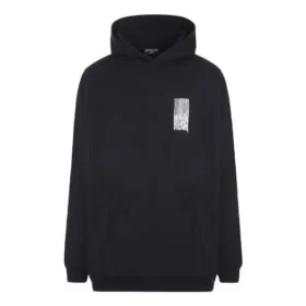 Barcode Cotton Hoodie “Black” 651799TKVE61070