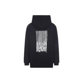 Barcode Cotton Hoodie “Black” 651799TKVE61070