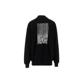 Barcode Crewneck Sweater “Black” 652981TKVE61070