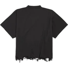 BB Classic Balenciaga Cropped T-shirt Oversized “Black” 783399TQVS81083 BB Classic Balenciaga Cropped T-shirt Oversized “Black” 783399TQVS81083