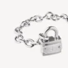 Bb padlock bracelet in silver/antique silver Bb padlock bracelet in silver/antique silver