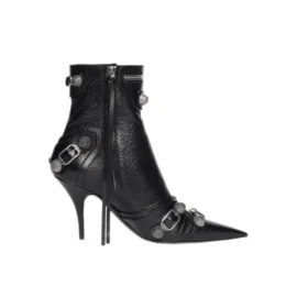 Cagole 90mm Booties “Black Arena Lambskin” 694379WAD4E1081 Cagole 90mm Booties “Black Arena Lambskin” 694379WAD4E1081