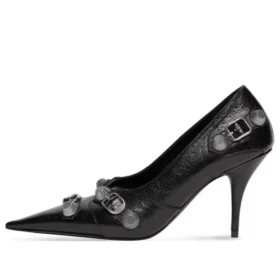 Cagole 90mm Pumps “Black Arena Lambskin” 714252WAD4E1081