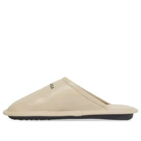 Calf Leather Home Slippers “Beige” 736288WB7212010