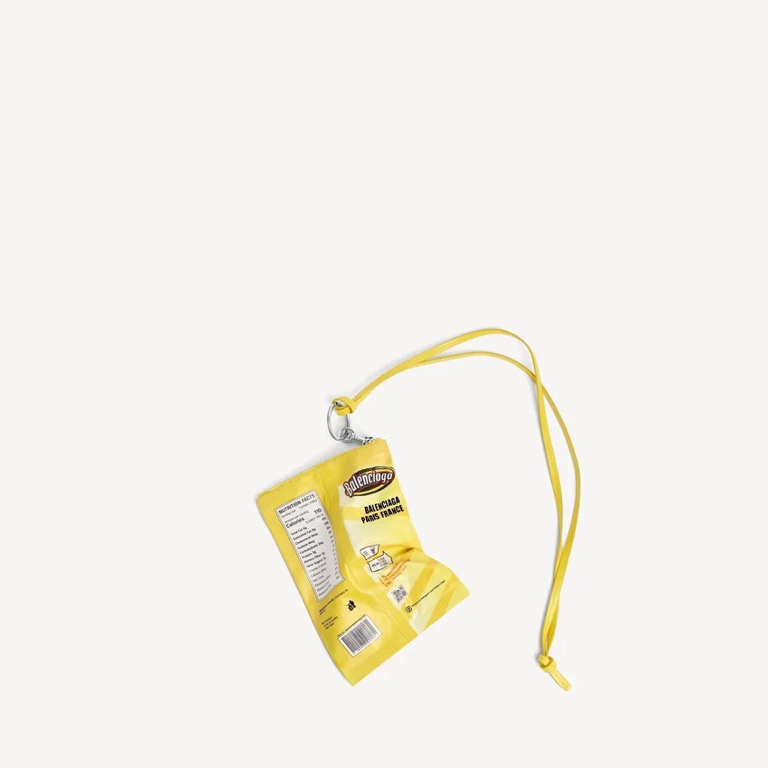 Chips phone holder pouch in yellow Chips phone holder pouch in yellow