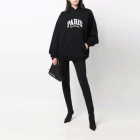 Cities Paris Hoodie Wide Fit “Black White” 674986TLVL81070