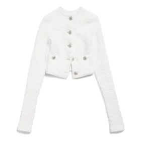 Cropped Cardigan “White” 793604T33289000
