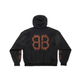 Crypto Hoodie Medium Fit “Black Faded” 742603TOVN71055