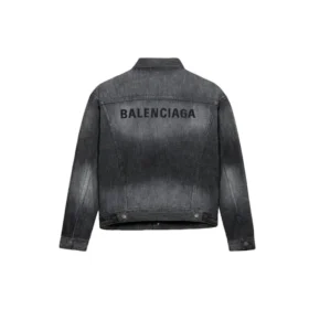 Denim Jacket With Back Logo Large Fit “Fake Wash Black” 620728TIW435720