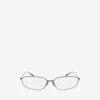 Editorial oval sunglasses in silver Editorial oval sunglasses in silver