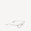 Editorial oval sunglasses in silver Editorial oval sunglasses in silver