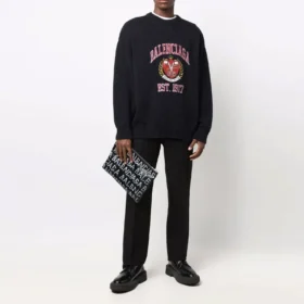 Est. 1917 College Logo Crewneck Sweater “Black” 675267T32171000 Est. 1917 College Logo Crewneck Sweater “Black” 675267T32171000