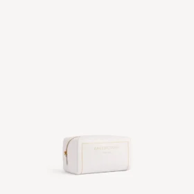 Fragrance cosmetic pouch in ivory white dix