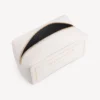 Fragrance cosmetic pouch in ivory white dix