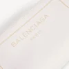 Fragrance cosmetic pouch in ivory white dix