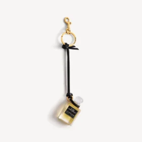 Fragrance miniature bottle charm in black