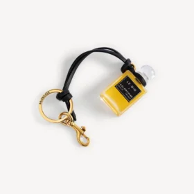 Fragrance miniature bottle charm in black