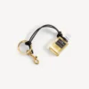 Fragrance miniature bottle charm in black